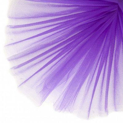 Фатин матовый 16-85, 12 гр/м2, шир.300см, цвет фиолетовый - купить в Омске. Цена 96.31 руб.