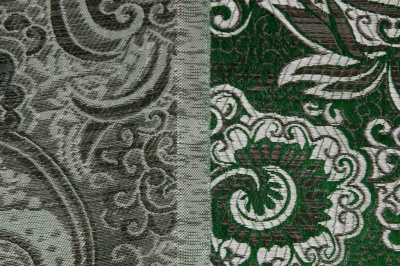 Ткань костюмная жаккард, 135 гр/м2, шир.150см, цвет зелёный№4 - купить в Омске. Цена 441.94 руб.