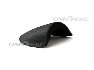 Плечевые накладки OВТ-18, обшитые, цвет чёрный - купить в Омске. Цена: 25.74 руб.