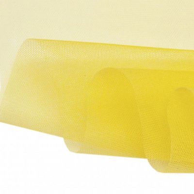 Фатин жесткий 16-68, 22 гр/м2, шир.180см, цвет жёлтый - купить в Омске. Цена 90.20 руб.