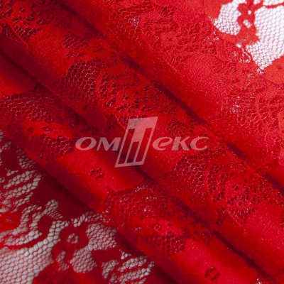 Кружевное полотно стрейч 15A61/RED, 100 гр/м2, шир.150см - купить в Омске. Цена 1 597.08 руб.
