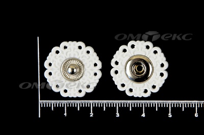 Кнопки пришивные №6 S20мм пластиковые белые - купить в Омске. Цена: 9.88 руб.