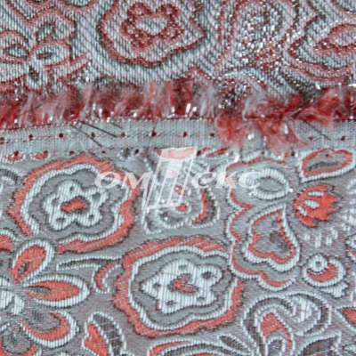 Ткань костюмная жаккард, 135 гр/м2, шир.150см, цвет красный№12 - купить в Омске. Цена 441.92 руб.