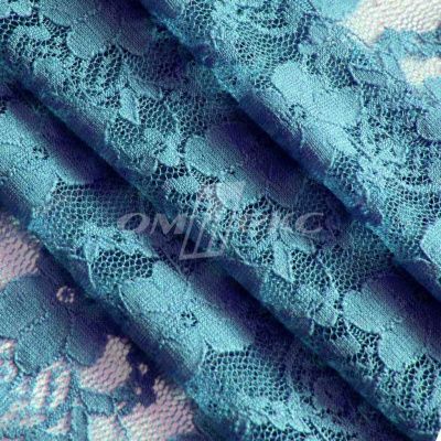 Кружевное полотно стрейч 15A61/BLUE, 100 гр/м2, шир.150см - купить в Омске. Цена 1 581 руб.