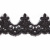 Сутажное кружево «Алансон»  на сетке (бисер) XDH3235, шир.60 мм, (уп. 9,14 м ), цв.-черный - купить в Омске. Цена: 2 156.52 руб.