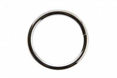 Кольцо металлическое d-3 х 32 мм, цв.-никель - купить в Омске. Цена: 3.92 руб.