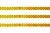 Пайетки "ОмТекс" на нитях, CREAM, 6 мм С / упак.73+/-1м, цв. 92 - золото - купить в Омске. Цена: 484.77 руб.