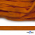 Шнур плетеный (плоский) d-12 мм, (уп.90+/-1м), 100% полиэстер, цв.267 - оранжевый - купить в Омске. Цена: 8.71 руб.