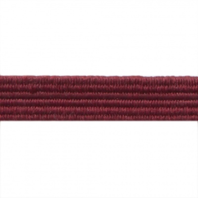 Резиновые нити с текстильным покрытием, шир. 6 мм ( упак.30 м/уп), цв.- 88-бордо - купить в Омске. Цена: 155.22 руб.