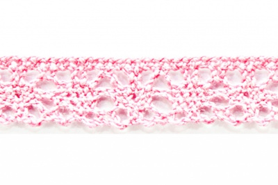 Тесьма кружевная 0621-1607, шир. 15 мм/уп. 20+/-1 м, цвет 096-розовый - купить в Омске. Цена: 302.42 руб.