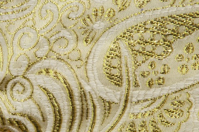 Ткань костюмная жаккард №5, 140 гр/м2, шир.150см, цвет золото - купить в Омске. Цена 383.29 руб.