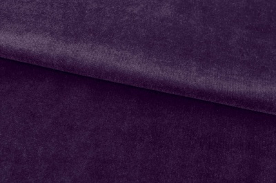 Бархат стрейч, 240 гр/м2, шир.160см, (2,4 м/кг), цвет 27/фиолет - купить в Омске. Цена 886.02 руб.