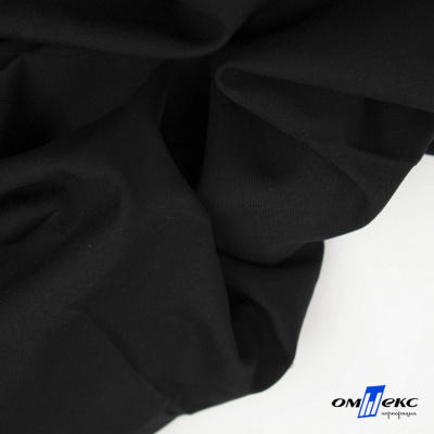 Ткань костюмная "Матте" 80% P, 16% R, 4% S, 170 г/м2, шир.150 см, цв-черный #1 - купить в Омске. Цена 376.70 руб.