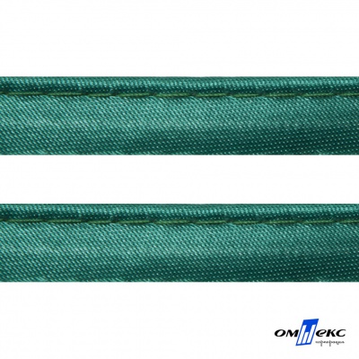 Кант атласный 140, шир. 12 мм (в упак. 65,8 м), цвет т.зелёный - купить в Омске. Цена: 239.58 руб.