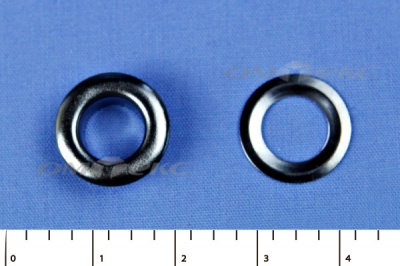 Люверсы металлические, блочка/кольцо, №5 (8 мм) упак.1000 шт- цв.никель - купить в Омске. Цена: 392 руб.