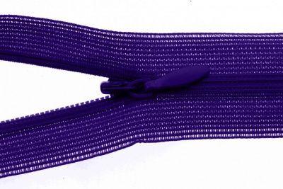 Молния потайная Т3 866, 50 см, капрон, цвет фиолетовый - купить в Омске. Цена: 8.71 руб.