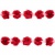 Тесьма плетеная "Рюш", упак. 9,14 м, цвет красный - купить в Омске. Цена: 46.82 руб.