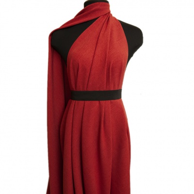 Ткань костюмная габардин "Меланж" 6121А, 172 гр/м2, шир.150см, цвет терракот - купить в Омске. Цена 296.19 руб.