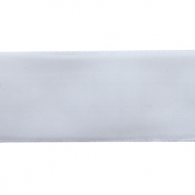 Лента бархатная нейлон, шир.25 мм, (упак. 45,7м), цв.01-белый - купить в Омске. Цена: 991.10 руб.