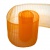 Лента капроновая "Гофре", шир. 110 мм/уп. 50 м, цвет оранжевый - купить в Омске. Цена: 26.93 руб.