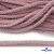 Шнур плетеный d-6 мм круглый, 70% хлопок 30% полиэстер, уп.90+/-1 м, цв.1087-розовый - купить в Омске. Цена: 594 руб.