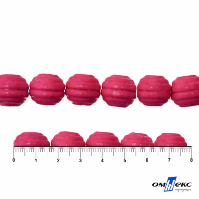 0309-Бусины деревянные "ОмТекс", 16 мм, упак.50+/-3шт, цв.023-розовый - купить в Омске. Цена: 62.22 руб.