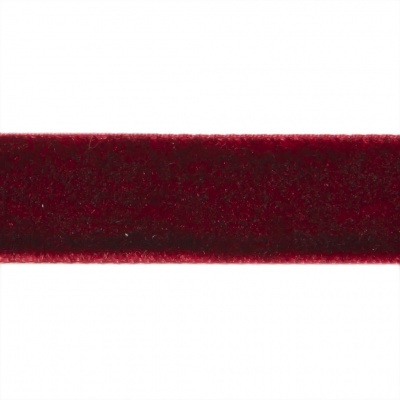 Лента бархатная нейлон, шир.12 мм, (упак. 45,7м), цв.240-бордо - купить в Омске. Цена: 392 руб.