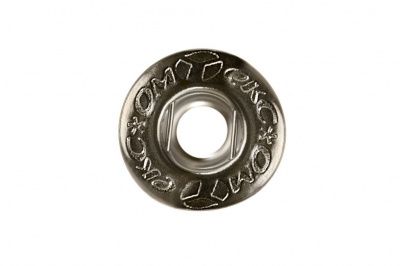 Кнопка металлическая "Альфа" с пружиной, 15 мм (уп. 720+/-20 шт), цвет никель - купить в Омске. Цена: 1 466.73 руб.
