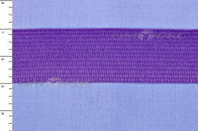 Окантовочная тесьма №0225, шир. 22 мм (в упак. 100 м), цвет фиолет - купить в Омске. Цена: 271.60 руб.