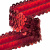 Тесьма с пайетками 3, шир. 30 мм/уп. 25+/-1 м, цвет красный - купить в Омске. Цена: 1 065.20 руб.