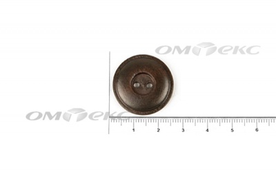 Пуговица деревянная круглая №54 (25мм) - купить в Омске. Цена: 4.12 руб.