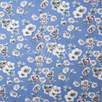 Плательная ткань "Фламенко" 12.1, 80 гр/м2, шир.150 см, принт растительный - купить в Омске. Цена 241.49 руб.