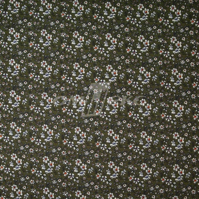 Плательная ткань "Фламенко" 11.2, 80 гр/м2, шир.150 см, принт растительный - купить в Омске. Цена 259.21 руб.