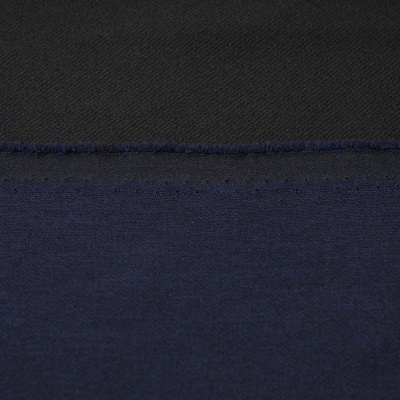 Ткань костюмная 26150 2009, 214 гр/м2, шир.150см, цвет т.синий - купить в Омске. Цена 358.58 руб.