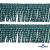Бахрома 0390-0910, 62 мм/упак.25+/-1м, цвет 8304-изумруд - купить в Омске. Цена: 1 178.57 руб.