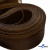 Регилиновая лента, шир.65мм, (уп.25 ярд), цв.- коричневый - купить в Омске. Цена: 499.43 руб.