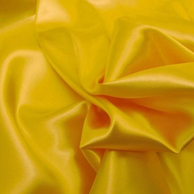 Атлас не стрейч 100D 14-0760, 80 гр/м2, шир.150см, цвет жёлтый - альт2
