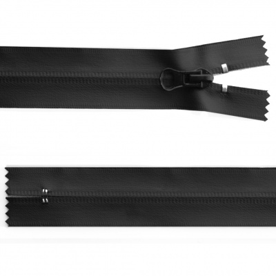 Молния водонепроницаемая PVC Т-7, 20 см, неразъемная, цвет чёрный - купить в Омске. Цена: 21.56 руб.