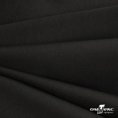 Костюмная ткань с вискозой "Диана", 260 гр/м2, шир.150см, цвет чёрный - купить в Омске. Цена 434.07 руб.