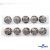 119-02 Кнопки пришивные декоративные металл 25 мм, цв.-никель - купить в Омске. Цена: 30.23 руб.