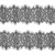 Кружево "Шантильи" HSS001, шир. 65 мм, цвет чёрный - купить в Омске. Цена: 118.80 руб.