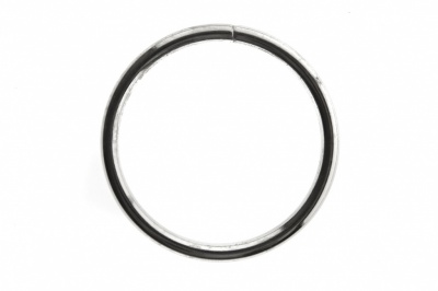Кольцо металлическое №40 мм, цв.-никель - купить в Омске. Цена: 4.45 руб.