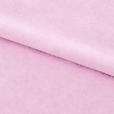 Велюр JS LIGHT 1, 220 гр/м2, шир.150 см, (3,3 м/кг), цвет бл.розовый - купить в Омске. Цена 1 055.34 руб.