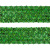 Тесьма с пайетками D4, шир. 35 мм/уп. 25+/-1 м, цвет зелёный - купить в Омске. Цена: 1 308.30 руб.