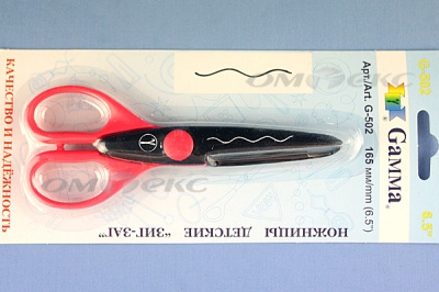Ножницы G-502 детские 165 мм - купить в Омске. Цена: 292.21 руб.