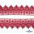 Кружево гипюр 0575-2342, шир. 50 мм/уп.13,7 м, цвет 037-красный - купить в Омске. Цена: 923.55 руб.