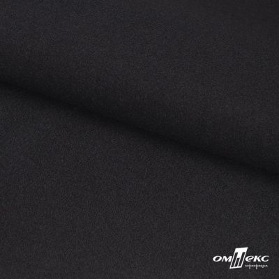 Трикотажное полотно "Монне" 100% полиэстр, 152см, 350 г/м2, чёрный, м - купить в Омске. Цена 385 руб.