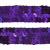 Тесьма с пайетками 12, шир. 20 мм/уп. 25+/-1 м, цвет фиолет - купить в Омске. Цена: 778.19 руб.