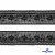 Кружево эластичное шир.43 мм -цв.чёрный - купить в Омске. Цена: 22.47 руб.