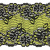 Кружево эластичное 6507, шир. 175 мм, цвет #7-оливк/чёрный - купить в Омске. Цена: 92.57 руб.